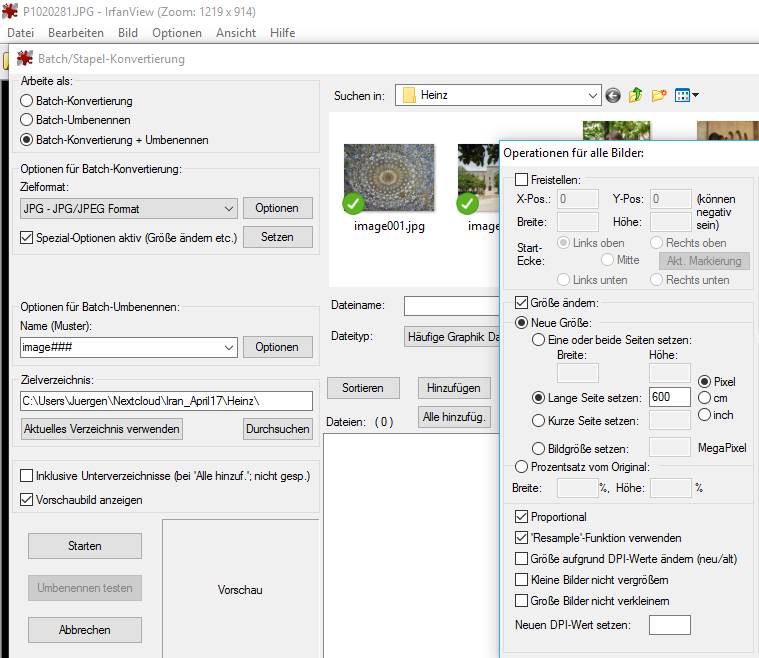 Irfanview Einstellungen Irfanview Einstellungen